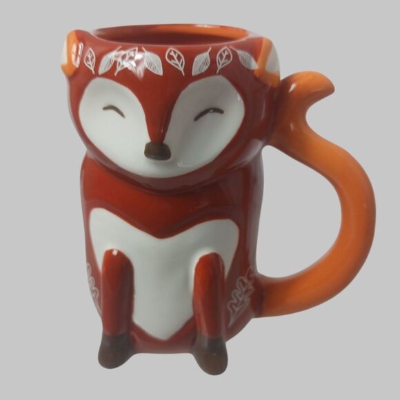 Holiday Home 3D Fox Shaped Coffee Mug 16 Oz - Picture 4 of 9